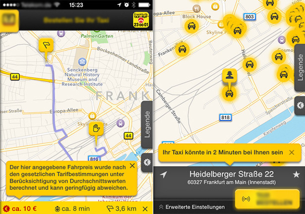 Taxi Finder App